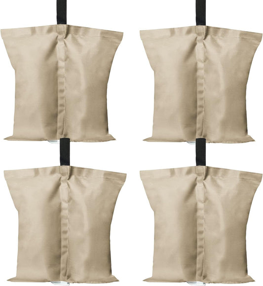 ABCCANOPY Canopy Weights 120 LBS Gazebo Tent Sand Bags,4-Pack Gray (Without Sand)