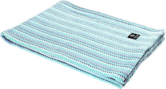 Hugger Mugger Cotton Yoga Blanket - Multi-Gray- Soft but Firm, Cofortable Support, Great Prop for Yoga