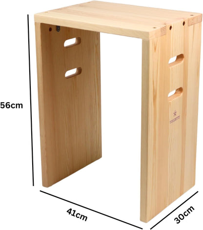 Yogikuti Iyengar Halasana Box - Eco-Friendly Wooden Halasana Bench for Supportive Yoga Practice, Perfect for Inversions and Enhanced Flexibility