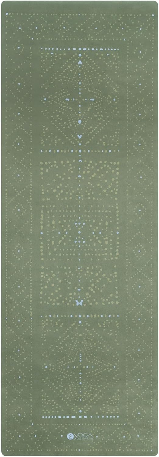 YOGA DESIGN LAB | The Combo Yoga Mat | 2-in-1 Mat+Towel | Eco Luxury | Ideal for Hot Yoga, Power, Bikram, Ashtanga, Sweat | Studio Quality | Includes Carrying Strap!