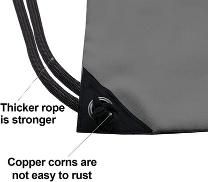 HOLYLUCK Drawstring Backpack Bag Sport Gym Sackpack - Colors B