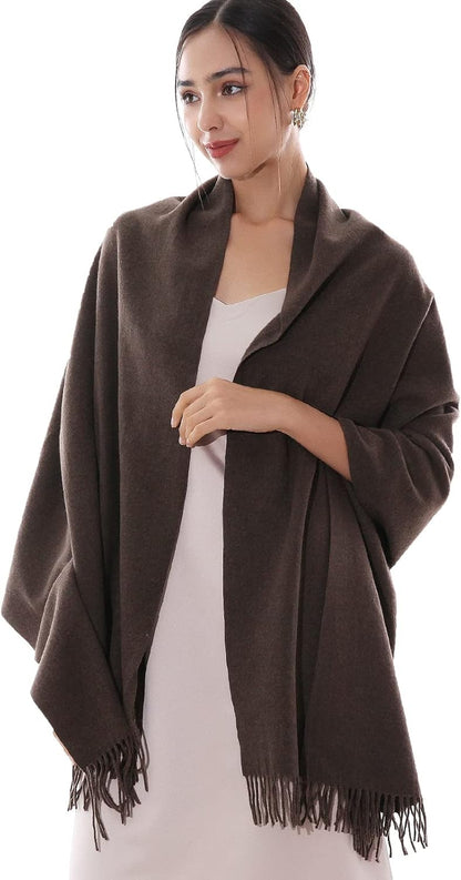 RIIQIICHY Winter Scarfs for Women Pashmina Shawls Wraps for Evening Dresses Large Warm Soft Scarves