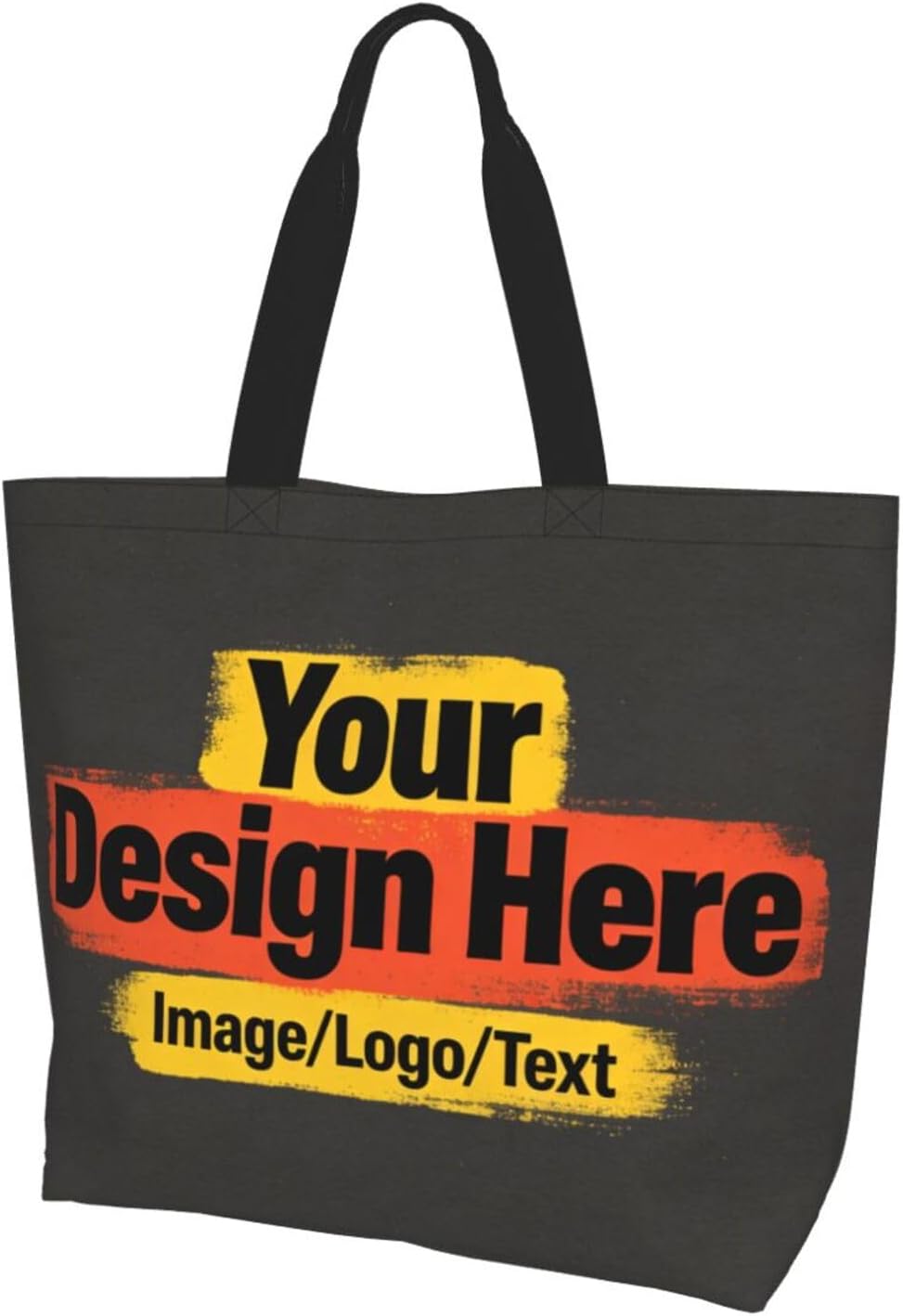Tote Shoulder Bag Large Durable Reusable Eco-friendly Handbag Lightweight Stylish for Daily Use-19.7x15.7x5.9 Inch - Colors B