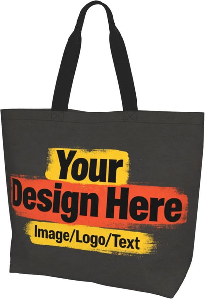 Tote Shoulder Bag Large Durable Reusable Eco-friendly Handbag Lightweight Stylish for Daily Use-19.7x15.7x5.9 Inch - Colors B