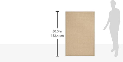 SAFAVIEH Area Rug 11x15 - Natural Fiber Collection - Large - Maize & Linen Color, Sisal, Woven Design with Border (NF141B) - Colors A