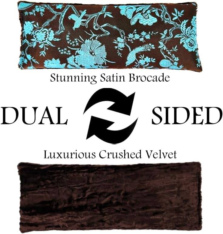 Handmade Luxe Serenity Eye Pillow - All-Natural Flaxseed - Unscented or Lavender Scented – Weighted Eye Mask for Yoga, Meditation, Hot & Cold Therapy