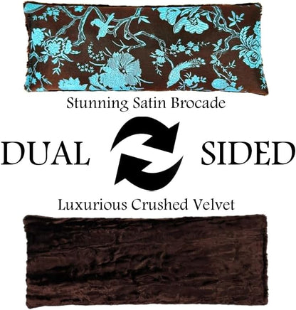 Handmade Luxe Serenity Eye Pillow - All-Natural Flaxseed - Unscented or Lavender Scented – Weighted Eye Mask for Yoga, Meditation, Hot & Cold Therapy