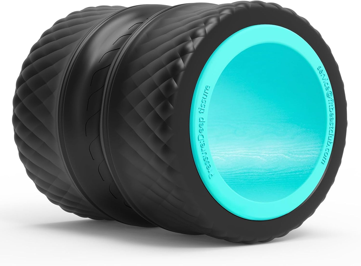 FitBeast Back Roller - Deep Tissue Massage Wheel, Yoga Wheel & Back Stretcher for Pain Relief (9'', Blue)