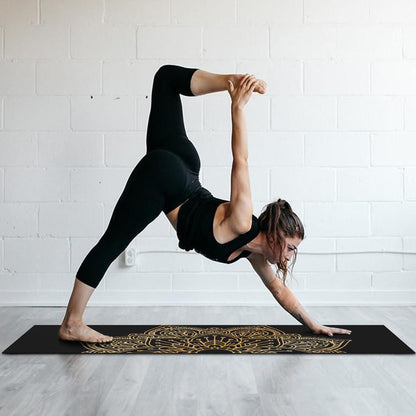Hot Yoga Mat Towel with Corner Pockets Yoga Towels for Hot Yoga Non Slip with Travel Bag Sweat Absorbent Yoga Blankets Mat Cover for Workout Gym 70"x26" (Mountain-01, 70x26)