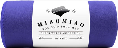 MIAOMIAO Non-Slip Hot Yoga Towel Set,Super Absorbent Microfiber in, 24.5" x 72" - Anti-Slip, Injury Free Design for Pilates, Yoga Mats, Exercise, and Fitness Gear