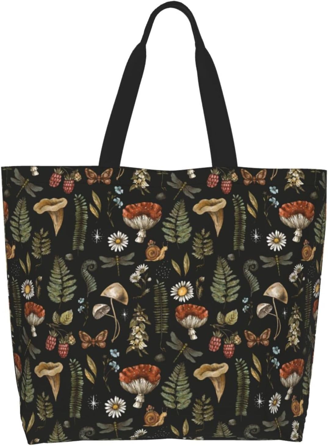 Tote Shoulder Bag Large Durable Reusable Eco-friendly Handbag Lightweight Stylish for Daily Use-19.7x15.7x5.9 Inch - Colors B