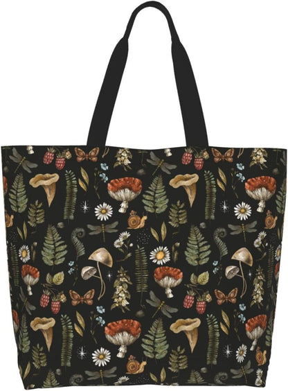 Tote Shoulder Bag Large Durable Reusable Eco-friendly Handbag Lightweight Stylish for Daily Use-19.7x15.7x5.9 Inch - Colors B