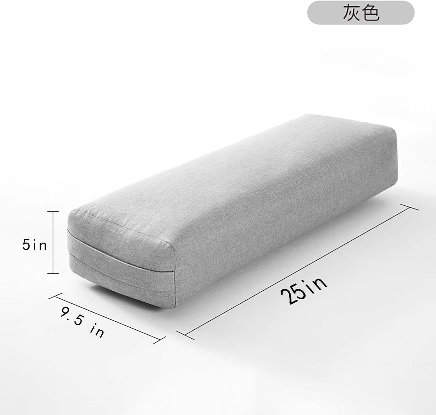 Yoga Bolster Pillow, Bolster Pillow Yoga, Yoga Bolster Pillow For Restorative Yoga, Relaxation & Meditation, Simple Pilates, Pure Relaxation
