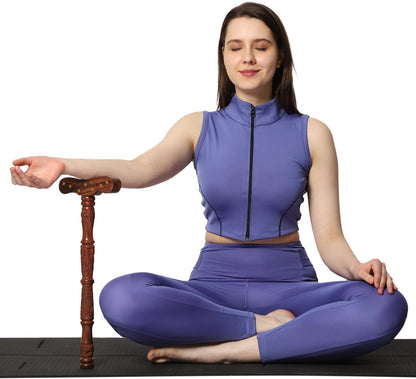 Yoga Danda (T-Shaped) Meditation Staff, Supports in Breath Flow