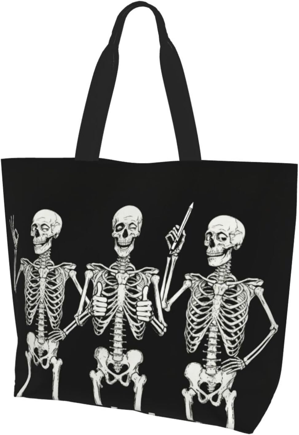 Tote Shoulder Bag Large Durable Reusable Eco-friendly Handbag Lightweight Stylish for Daily Use-19.7x15.7x5.9 Inch - Colors B