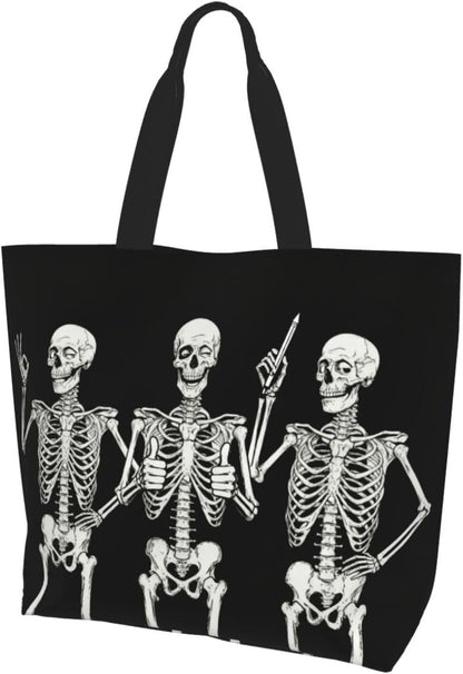 Tote Shoulder Bag Large Durable Reusable Eco-friendly Handbag Lightweight Stylish for Daily Use-19.7x15.7x5.9 Inch - Colors B