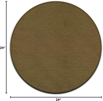 Room Sofa Yoga Soft Round Carpet, Modern Round Area Rug, Non Slip Machine Washable Kitchen Office Circle Rug Purple, 36inch