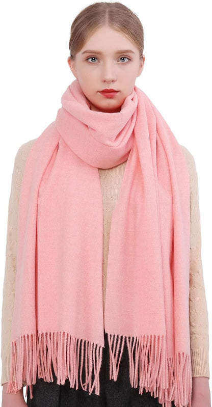 RIIQIICHY Winter Scarfs for Women Pashmina Shawls Wraps for Evening Dresses Large Warm Soft Scarves