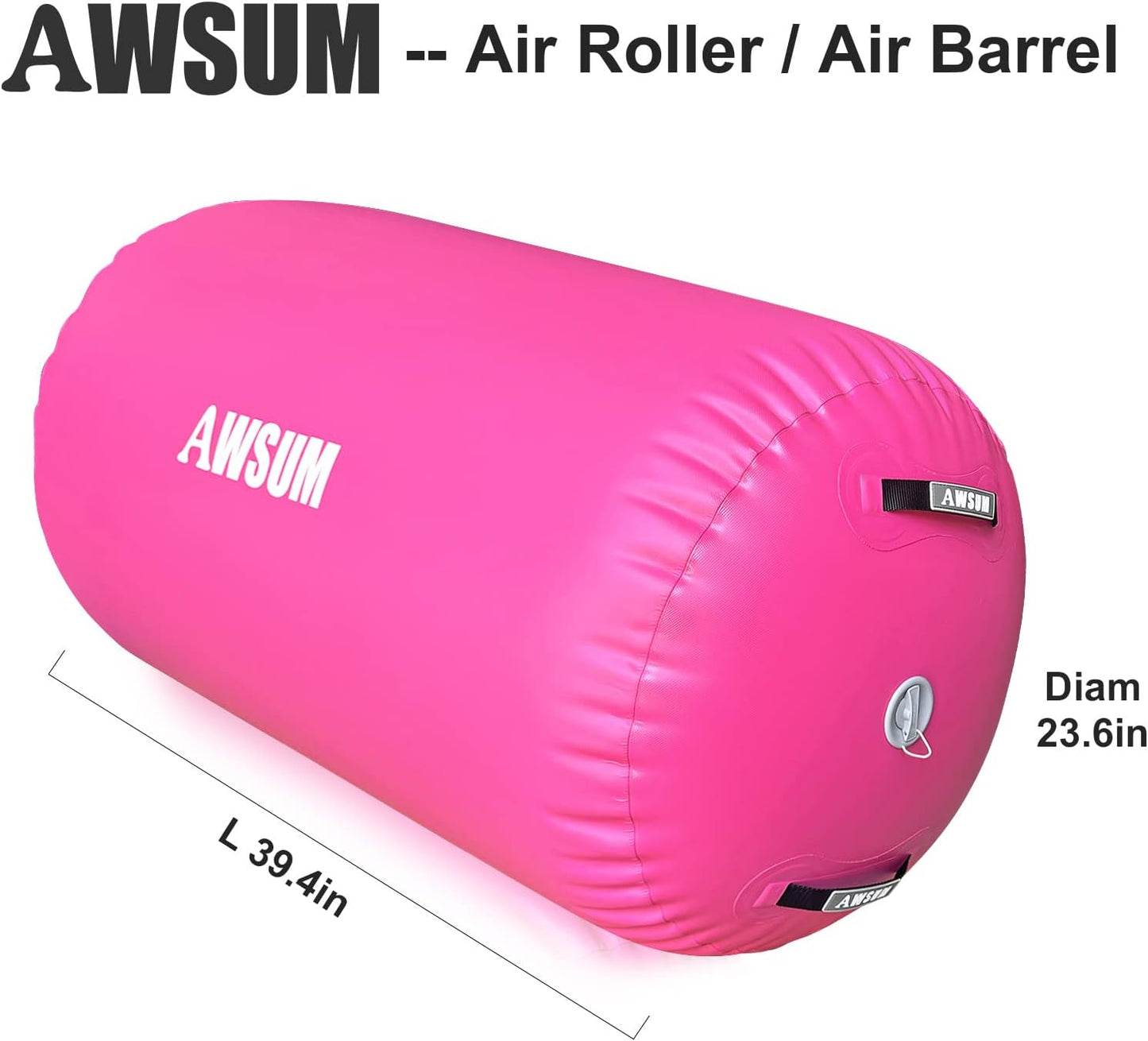 AWSUM Inflatable Gymnastics Mat 10ft/13ft/16ft/20ft/23ft Training mat 4/8 inches Thick tumbling mat with Electric Pump for Home/Gym/Outdoor