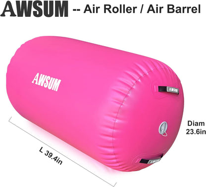 AWSUM Inflatable Gymnastics Mat 10ft/13ft/16ft/20ft/23ft Training mat 4/8 inches Thick tumbling mat with Electric Pump for Home/Gym/Outdoor