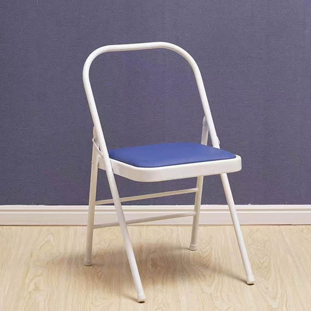 Iyengar Yoga Chair,Pilates Chair,Yoga Inversion Chair,Backless Yoga Chair Prop,Home Exercises Reinforced Design, Pink-82cm×45cm