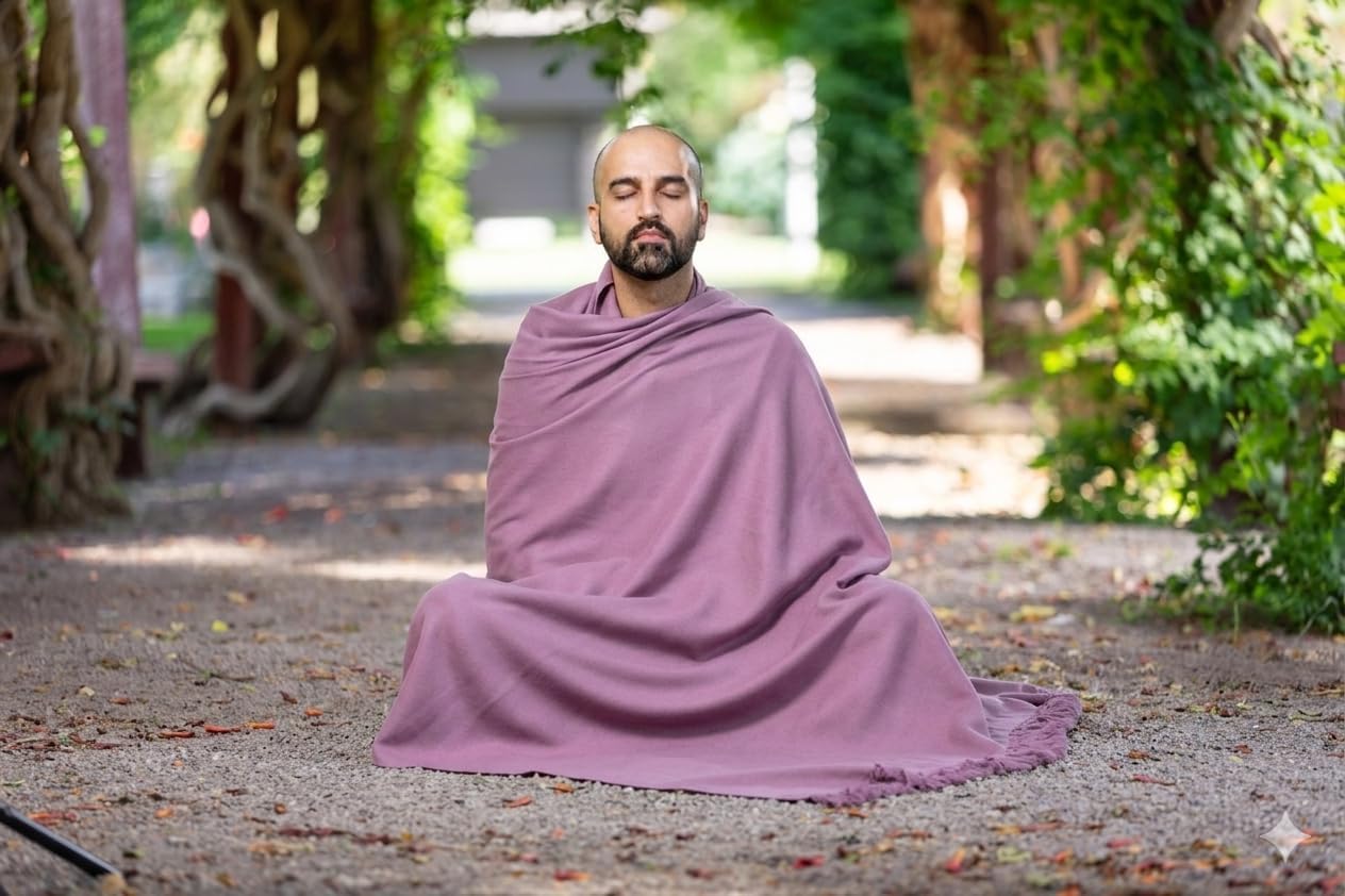 Meditation Shawl or Meditation Blanket, Shawl/Wrap, Oversize Scarf/Stole. Large. Unisex.