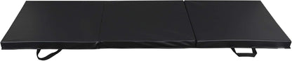 JupiterForce Tri-Foldable Gymnastics Tumbling Thick Mats with Carrying Handles for Home Exercise, Gym, Stretching, Core Workouts, Yoga, 6X2X2