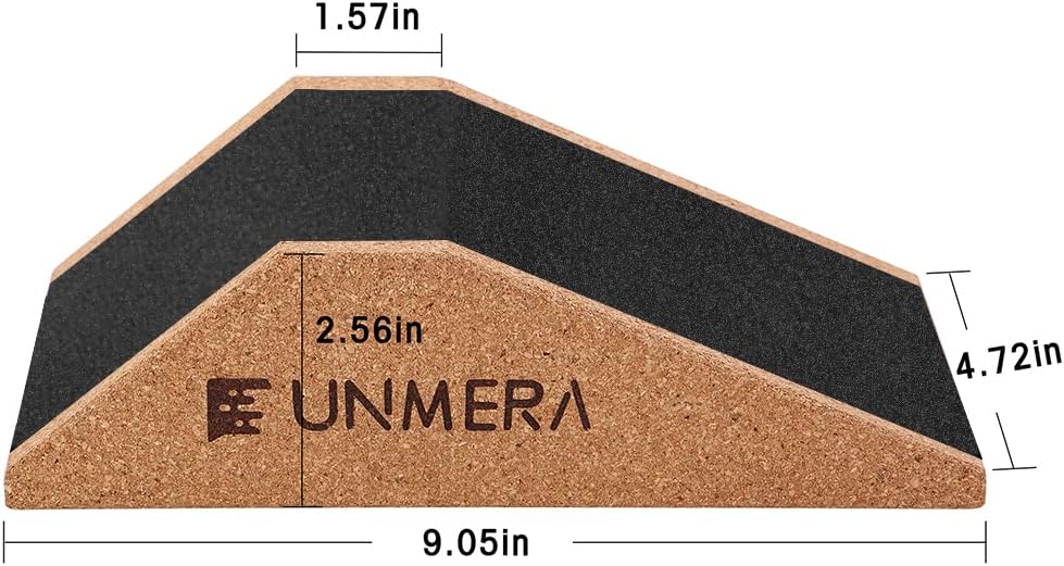 UNMERA Squat Wedge Block 2PCS Non Slip Professional Ramp, Platform for Heel Elevated Squats and Calf Raises