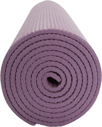 Everyday Yoga Deluxe Mat, Spacious 72"x24" Non-Slip Yoga Mat for Comfortable Home Workouts, 3-5mm Extra Thick