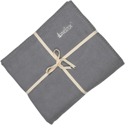 Wellrox Yoga Blanket 100% Indian Cotton - Perfect for Restorative Yoga, Shavasana, and Meditation (GREEN)