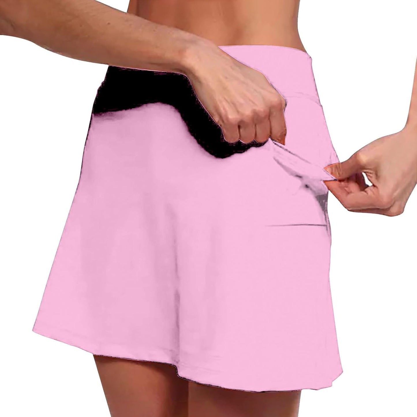 SHAOBGE Athletic Yoga Culottes for Women Solid Color Elastic Shorts Summer Lightweight High Waist Skinny Joggers Skirt 2024