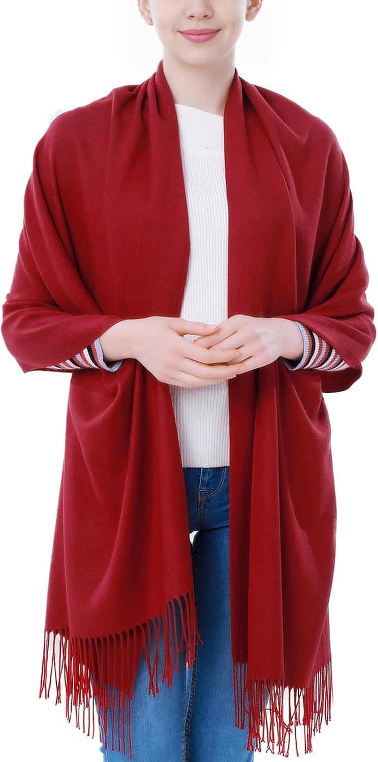 Pashmina Scarf and Shawl - Soft Women Pashminas Wrap for Wedding Evening Party dresses