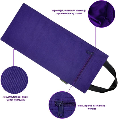 Yoga Sand Bag, Cotton Unfilled for Yogas, Weights & Resistance Training, Portable Weightlifting Sandbag