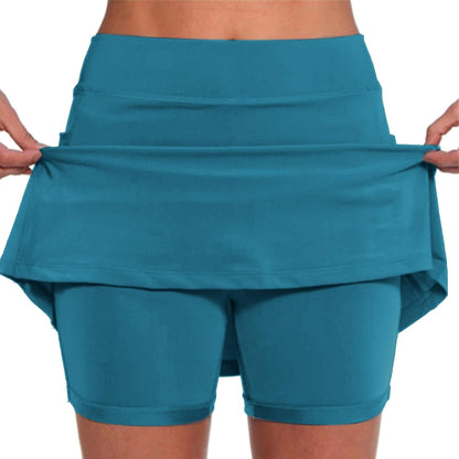 SHAOBGE Athletic Yoga Culottes for Women Solid Color Elastic Shorts Summer Lightweight High Waist Skinny Joggers Skirt 2024