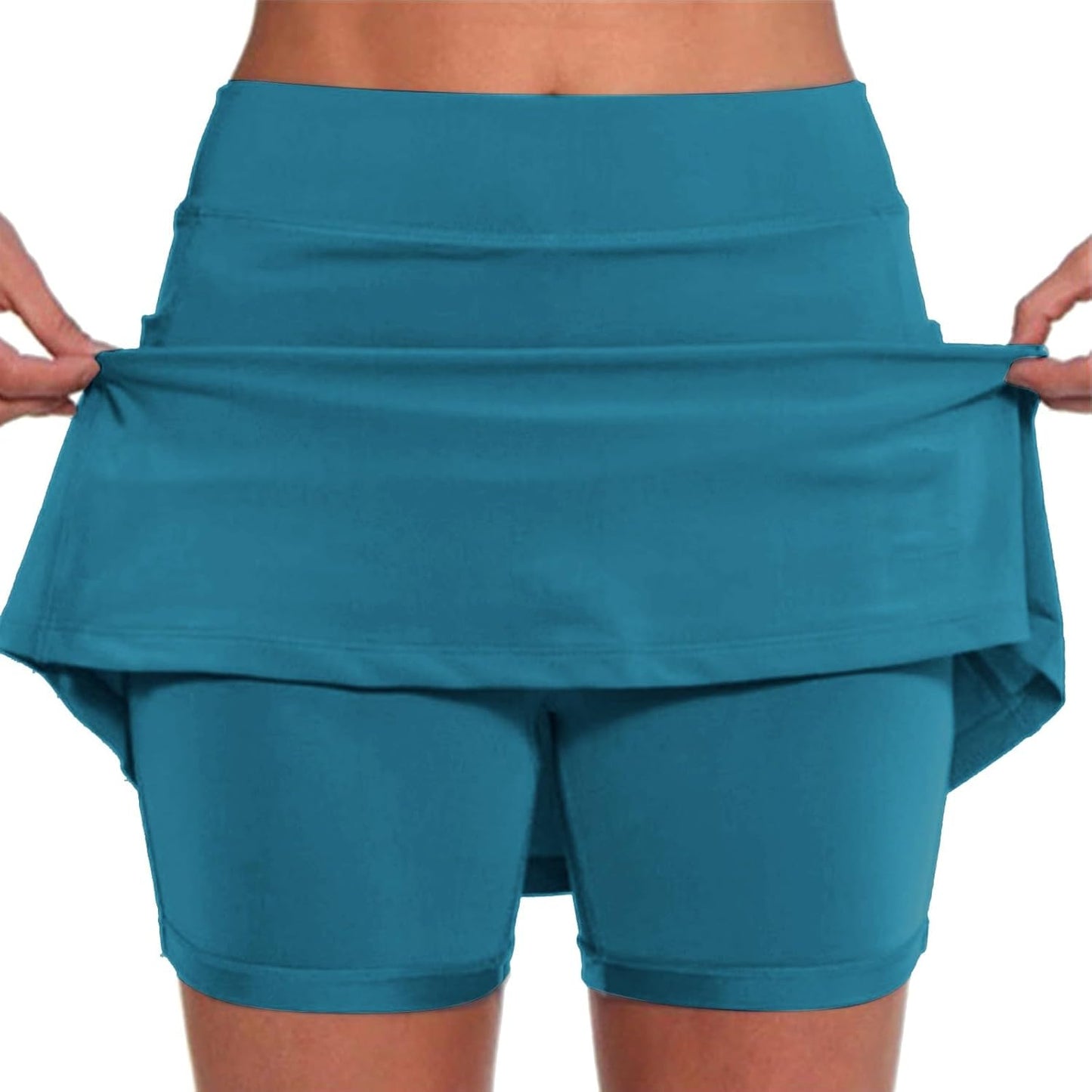 SHAOBGE Athletic Yoga Culottes for Women Solid Color Elastic Shorts Summer Lightweight High Waist Skinny Joggers Skirt 2024