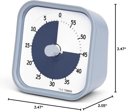 TIME TIMER Home MOD – 60-Minute Visual Timer, Home Edition, Silent Operation, for Homeschool Supplies, Study, Office & Meetings (Fern Green)