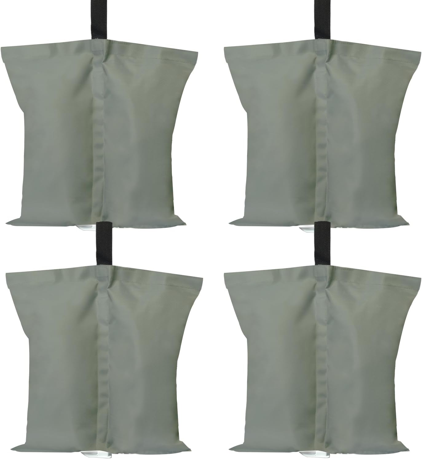 ABCCANOPY Canopy Weights 120 LBS Gazebo Tent Sand Bags,4-Pack Gray (Without Sand)