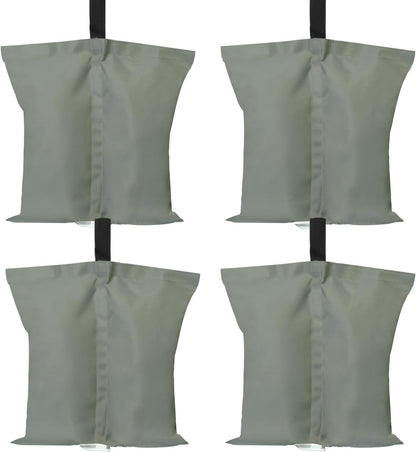 ABCCANOPY Canopy Weights 120 LBS Gazebo Tent Sand Bags,4-Pack Gray (Without Sand)