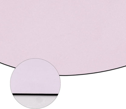 ABREEZE Irregular Large Flower Meditation Mat Non Slip Round Pilates Yoga Mat Natural Rubber with Sueded Surface Exercise Mat