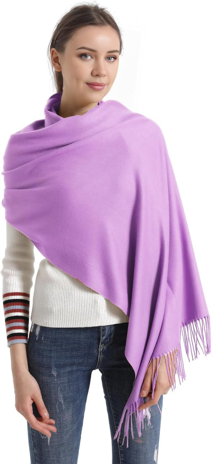 Pashmina Scarf and Shawl - Soft Women Pashminas Wrap for Wedding Evening Party dresses