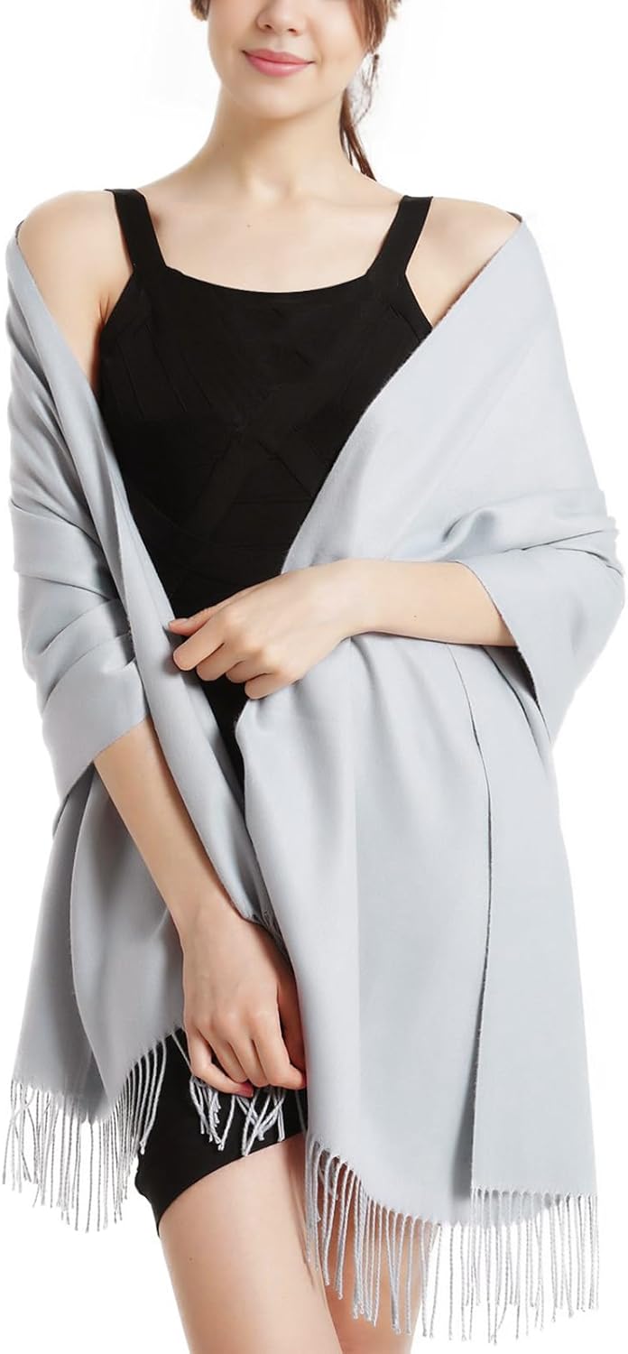 Pashmina Scarf and Shawl - Soft Women Pashminas Wrap for Wedding Evening Party dresses
