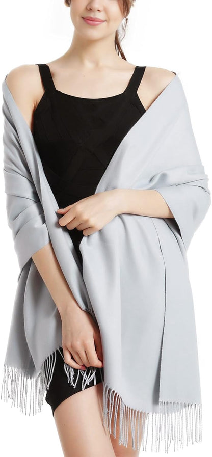 Pashmina Scarf and Shawl - Soft Women Pashminas Wrap for Wedding Evening Party dresses