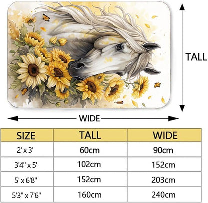Butterfly Carpet Area Rug - Lovely Butterflies Printed Carpets for Kids Butterfly Theme Living Room Indoor Bedroom Decor Soft Polyester Yoga Mat 2'x3'