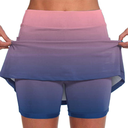SHAOBGE Athletic Yoga Culottes for Women Solid Color Elastic Shorts Summer Lightweight High Waist Skinny Joggers Skirt 2024