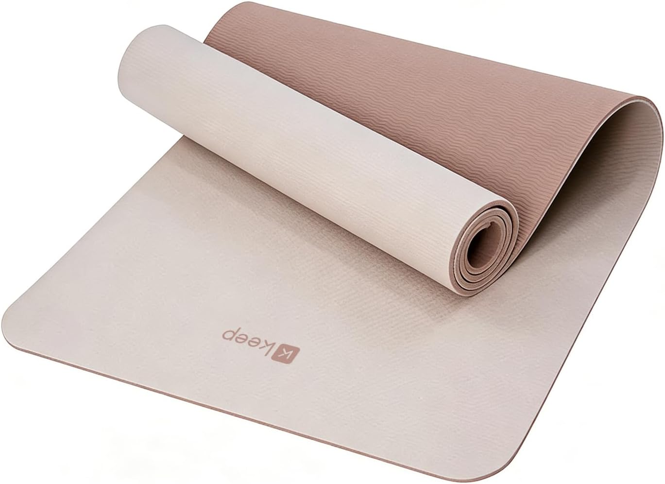 KEEP Yoga Mat 7mm Thick Non Slip - Extra Cushion TPE Exercise Mat for Home Workout & Pilates, Eco Friendly Knee Protection, 72"x24" Large Fitness Mat with Carrying Strap