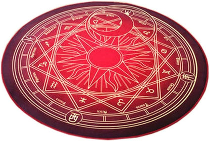 The Magic Circle Pattern Round Carpet Floor Mats Yoga Cushion for Playroom/Cloakroom, E-01