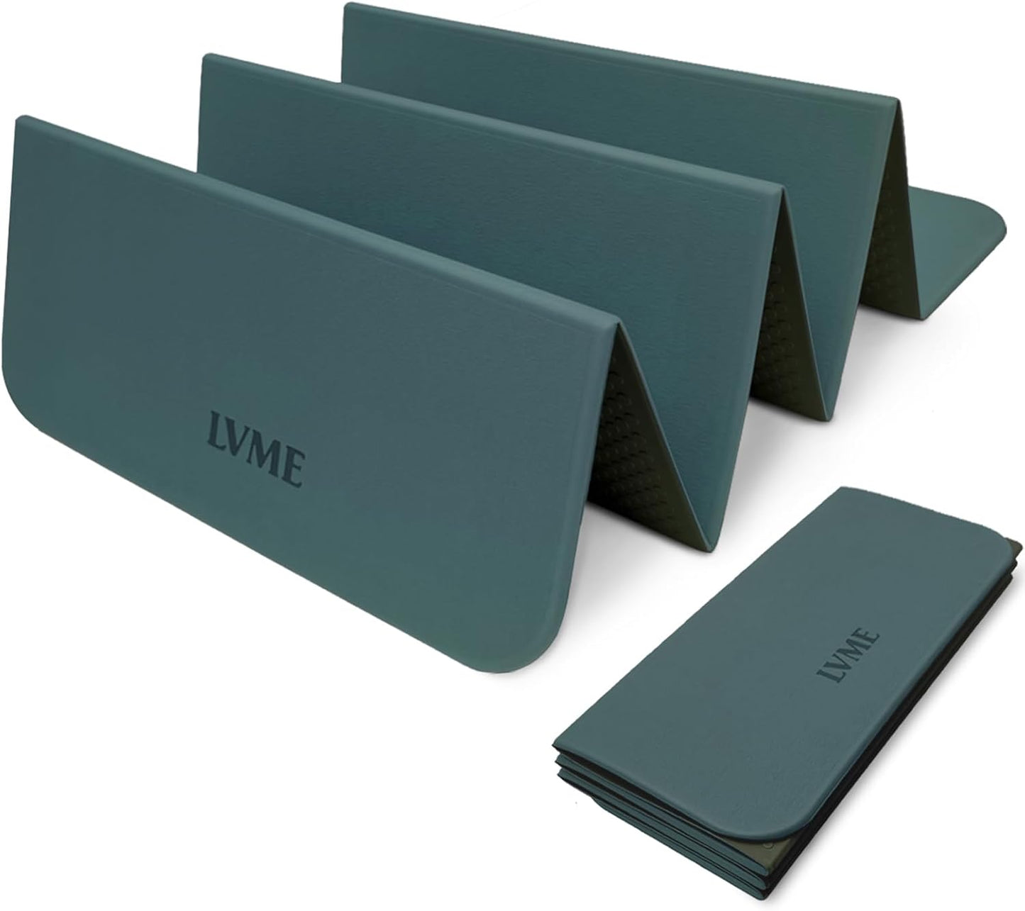 Foldable Yoga Mat 0.32 inches Thick(8mm), SGS Certified POE Material, Non Slip, 71 x 24 inches, Foldable for Travel, Pilates, Camping, Environmental Sports Mat, Odorless