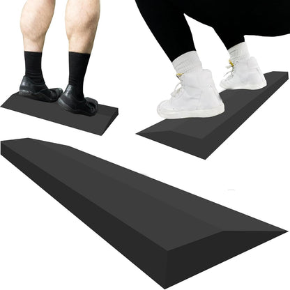Yiju Squat Wedge Block, Yoga Foam Wedge Blocks, Calf Stretcher Wide Riser Block Calf Stretch Board Foot Incline Board for Home Gym Workout Pilate Balance Practice