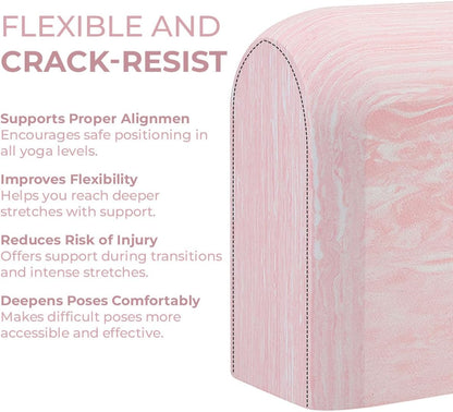 Yoga Block, 1 piece Lightweight, Arc Shape for Stable Grip, Ink Painting Design, Portable and Durable Yoga Brick for Enhanced Comfort and Support