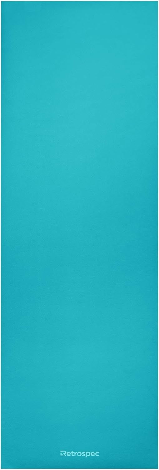 Retrospec Pismo Yoga Mat w/Nylon Strap for Men & Women - Non Slip Exercise Mat for Yoga, Pilates, Stretching, Floor & Fitness Workouts, .5mm Thick, Easy to Clean